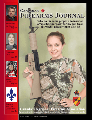 National Firearms Association Merchandise Order Form