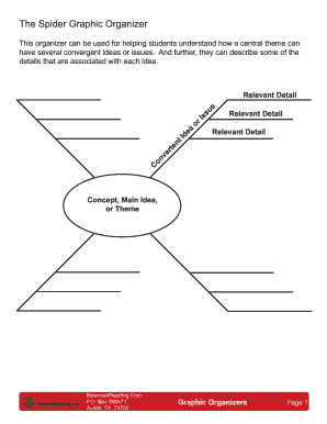 Spider Graphic Organizer