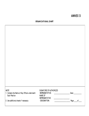 Organizational Chart Form