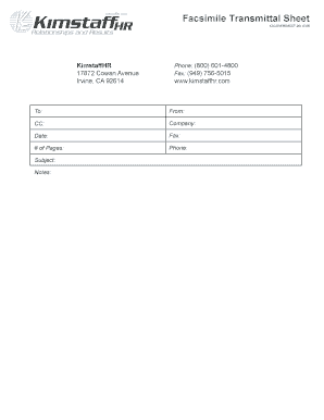 Facsimile Transmittal Sheet
