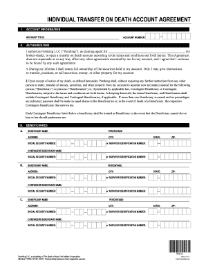 Individual Transfer on Death Account Agreement