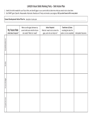 Career Development Action Plan