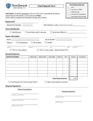 Check Request Form