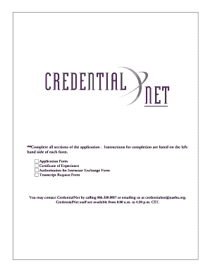CredentialNet Application Form