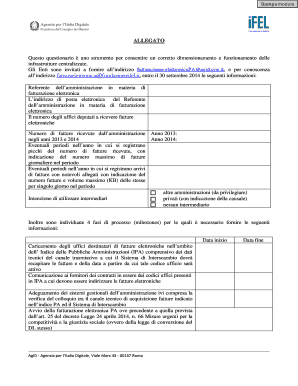 Questionario di fatturazione elettronica