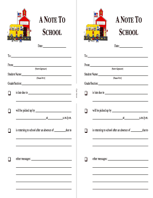 School Absence and Pickup Notice