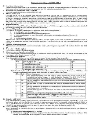 Income Tax Return Form ITR-1