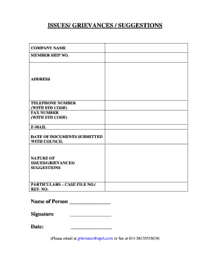 Grievance Form