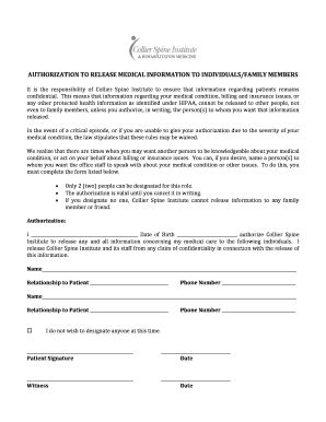 Authorization to Release Medical Information