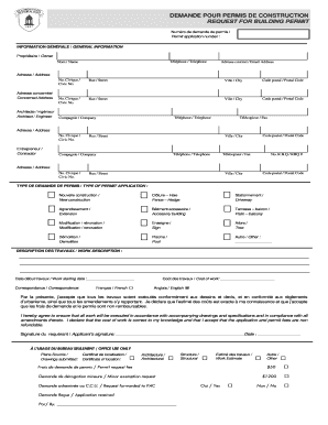 Request for Building Permit