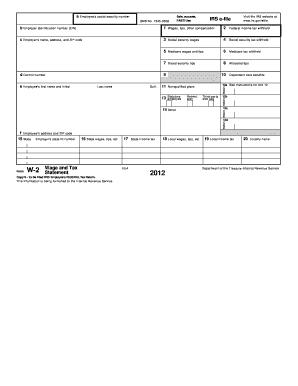 W-2 Wage and Tax Statement