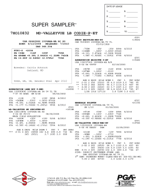 Cattle Genetic Evaluation Form