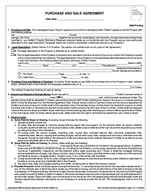 Georgia Residential Purchase Agreement
