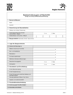 Baubeschreibung