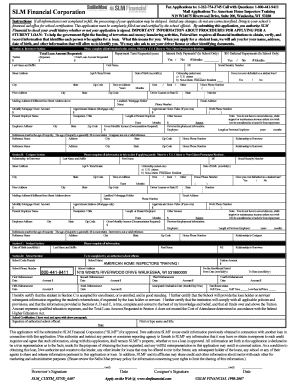 Student Loan Application Form