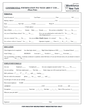 Employment Application Form