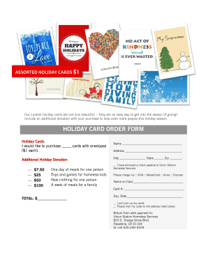 Holiday Card Order Form