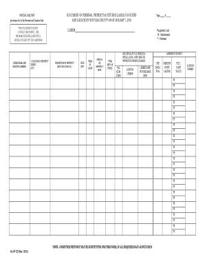 California Personal Property Lease Form