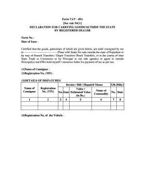 VAT Form 49A