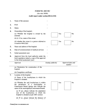 Form 10CCBC Audit Report