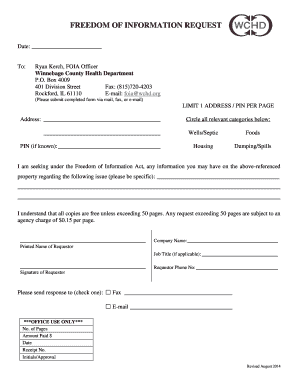 Freedom of Information Request