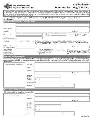 Application for Home Medical Oxygen Therapy