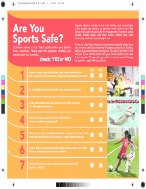 Physical Activity Readiness Questionnaire