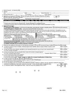 Horse Mortality and Theft Application