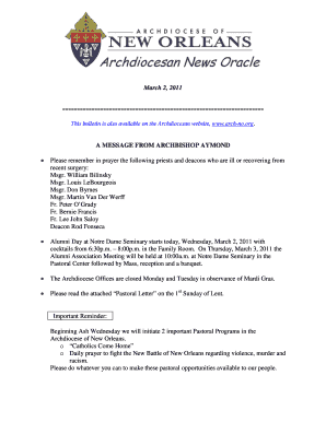 Website user manual - This bulletin is also available on the Archdiocesan website, www - arch-no