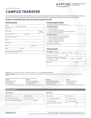 Campus Transfer Application