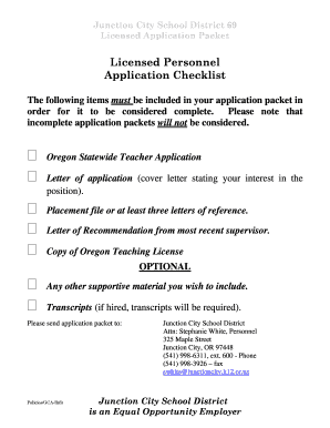 Oregon Statewide Teacher Application