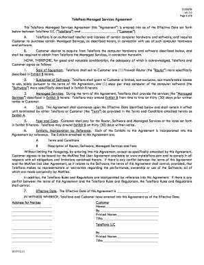 Teleflora Managed Services Agreement