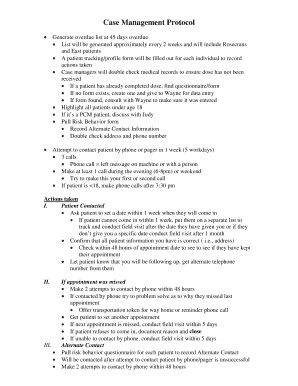 Hepatitis B Case Management Form