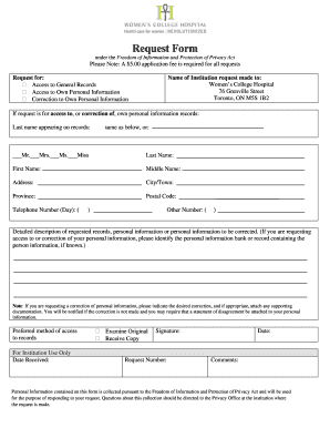 Freedom of Information Request Form