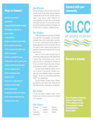GLCCSF Membership Form