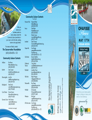 DuPage County River Sweep Registration Form