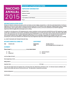 Payment Authorization Form