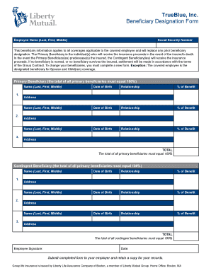Beneficiary Designation Form
