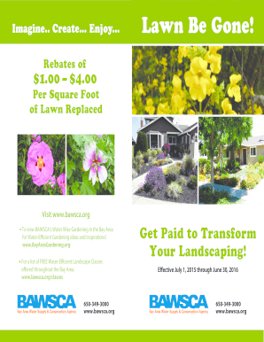 Lawn Be Gone Rebate Application