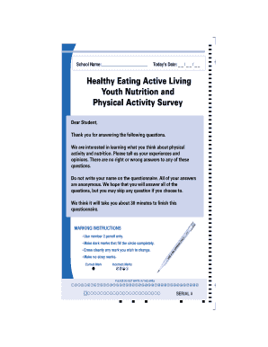 Youth Nutrition and Physical Activity Survey