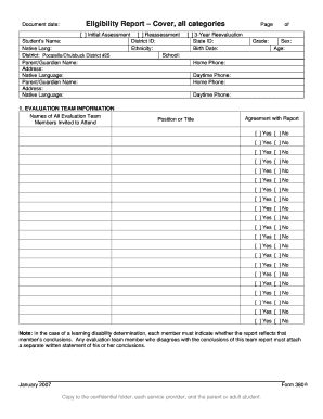 Idaho Eligibility Report Form 380