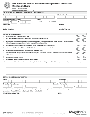 New Hampshire Medicaid Xolair Prior Authorization Form