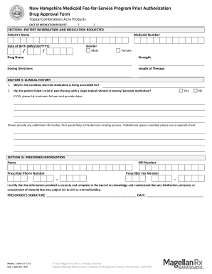 New Hampshire Medicaid Drug Approval Form