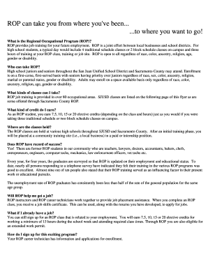 ROP Enrollment Application