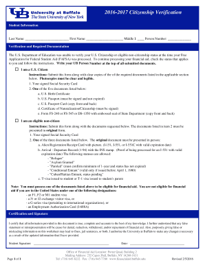 2016-2017 Citizenship Verification Form