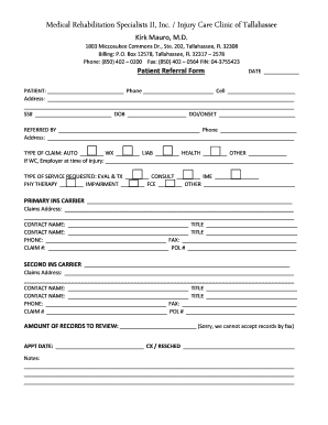 Patient Referral Form