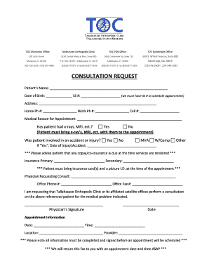 Consultation Request Form