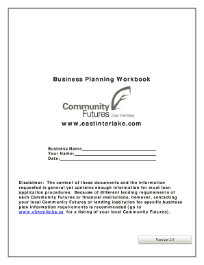 Business Planning Workbook