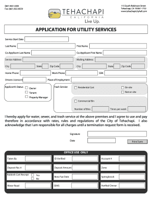 Utility Service Application