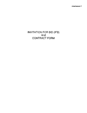 Summer Food Service Program Invitation for Bid and Contract